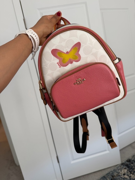 butterfly coach backpack Court With Lovely Print COACH MC | Tabby Shoulder